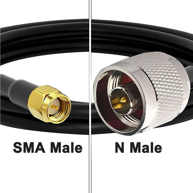 onelinkmore Low Loss RG58 N Male to SMA Male Antenna 3FT RF Coaxial Cable and Two-Way Radio Applications Pure Copper 50 ohm Cable for 3G/4G/5G/LTE/ADS-B/Ham/GPS/WiFi/RF Radio to Antenna - Image 5